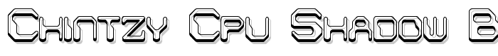 Chintzy CPU Shadow BRK font
